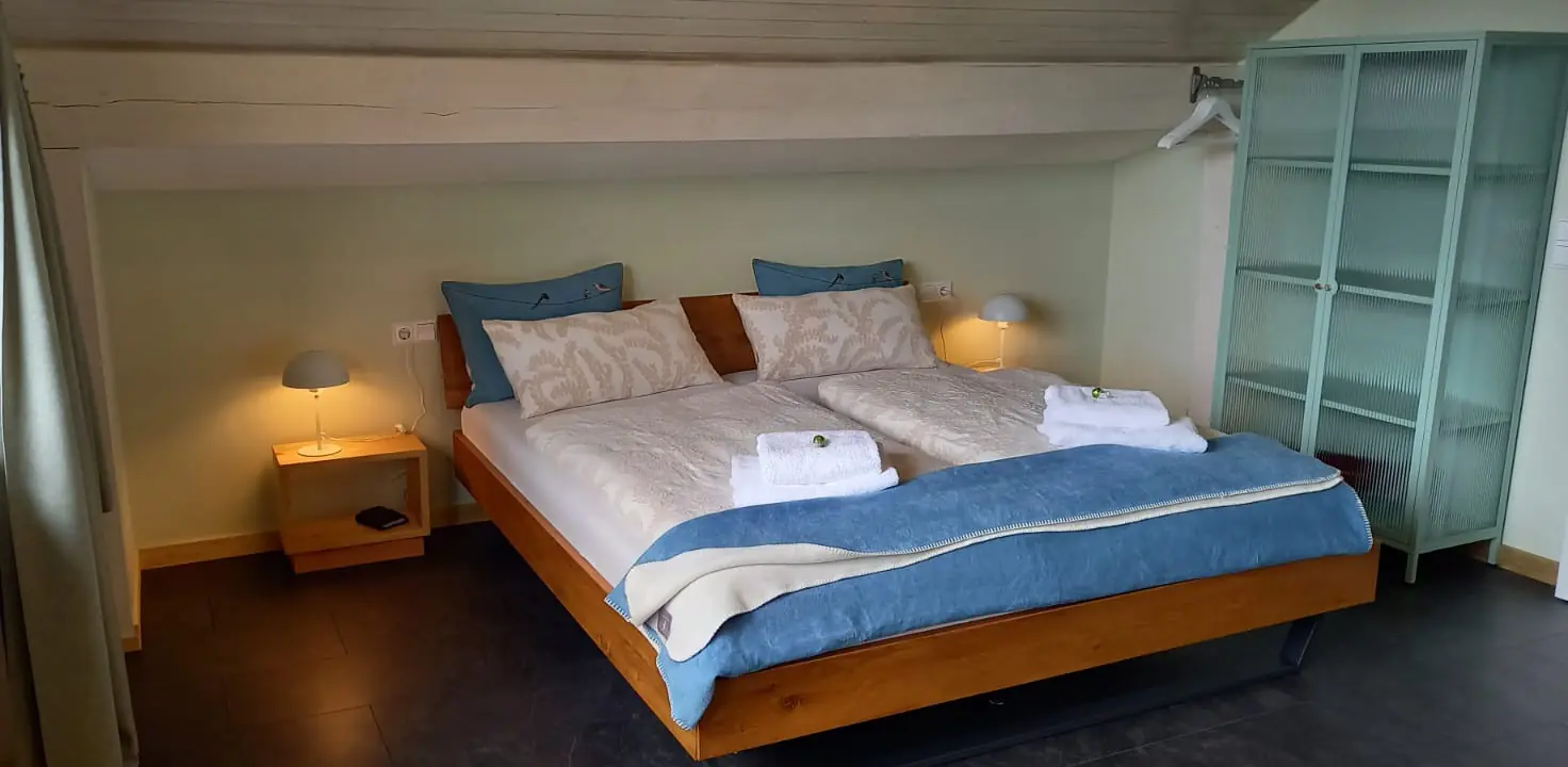 Schlafbereich der Ferienwohnung